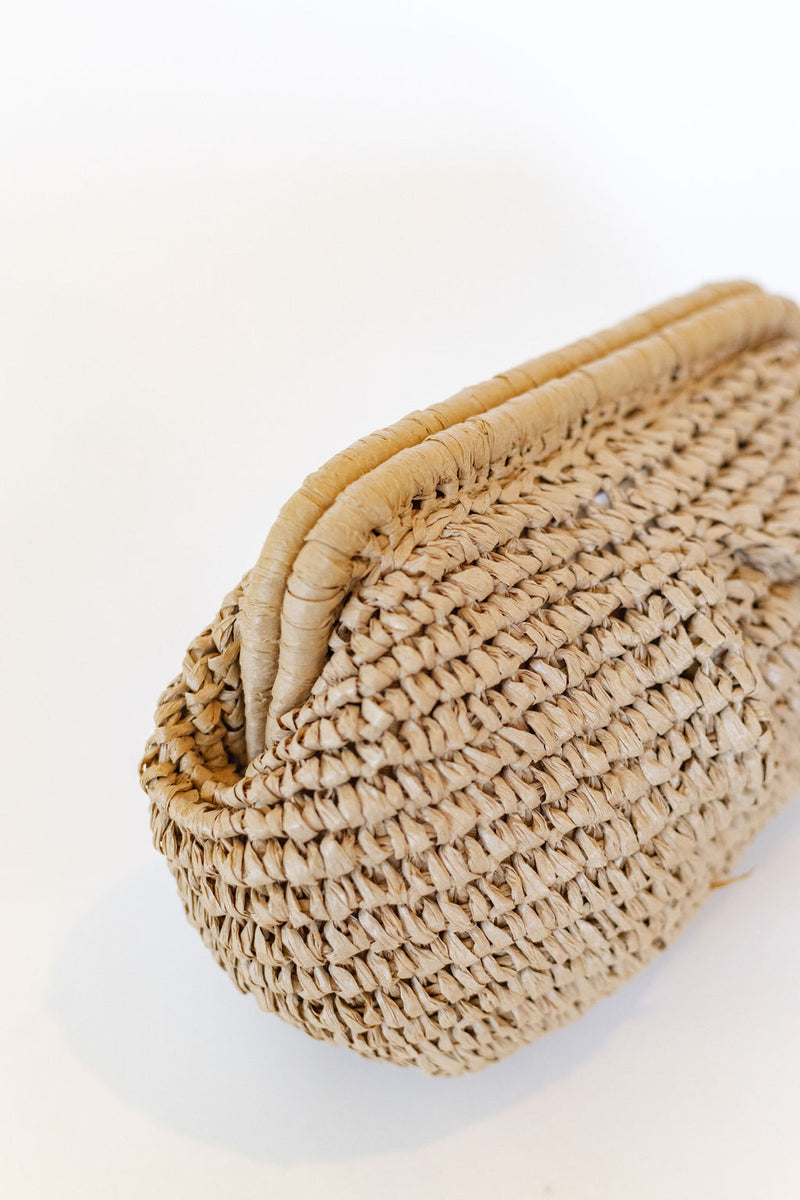 Alice Raffia Pouch