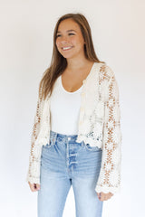 Callie Crochet Cardigan