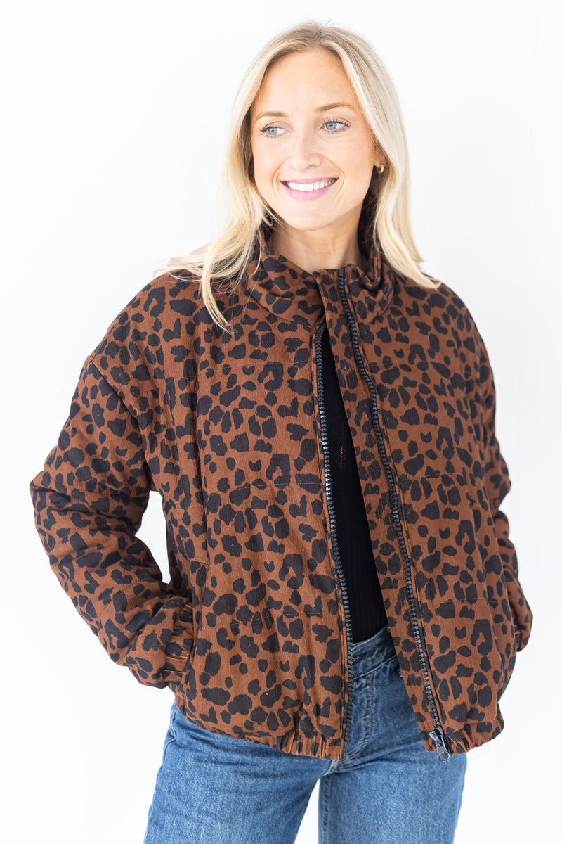 Lula Leopard Puffer Jacket