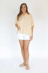 Creamsicle Oversized Button Down