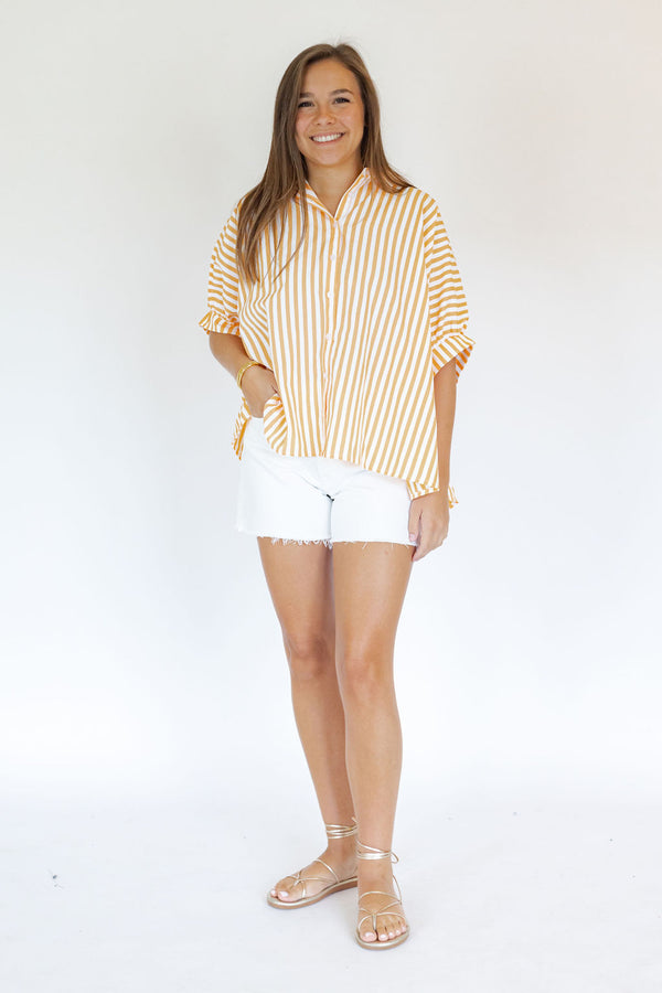 Creamsicle Oversized Button Down