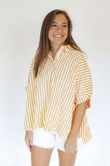 Creamsicle Oversized Button Down