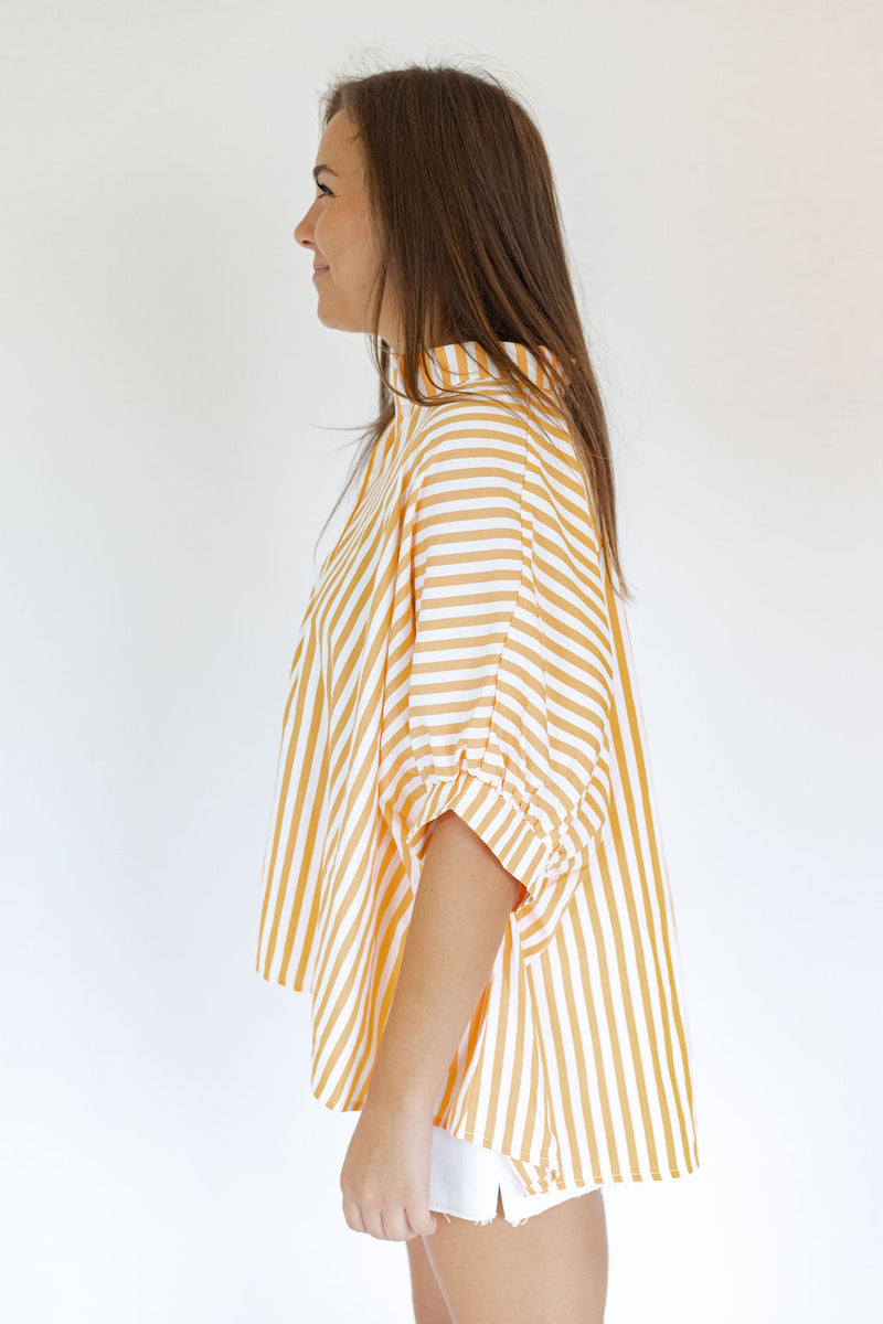 Creamsicle Oversized Button Down