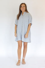 Hampton Oversized Striped Shirt Dress