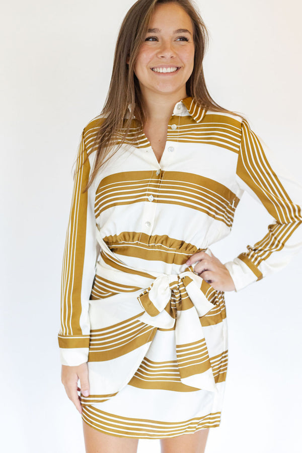 Daniella Striped Mini Dress