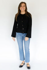 Tyler Black Knit Cardigan