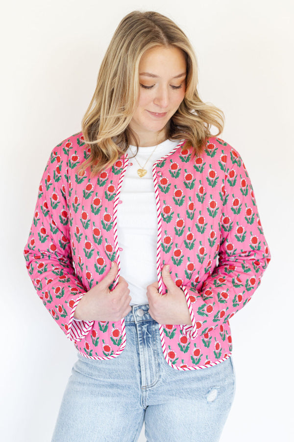 Chloe Floral Quilted Jacket