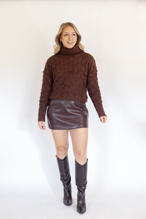 Marron Brown Sweater