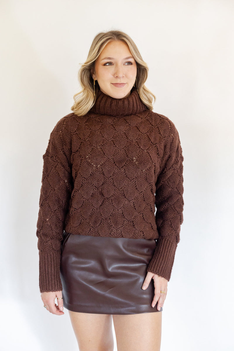 Marron Brown Sweater