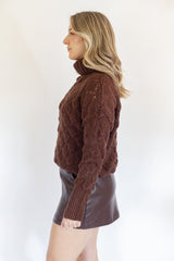 Marron Brown Sweater