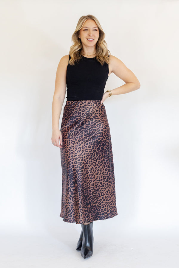 Adira Leopard Maxi Skirt