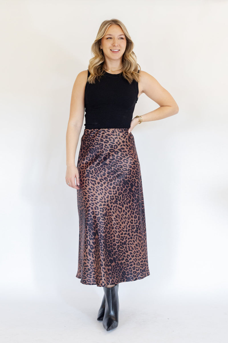 Adira Leopard Maxi Skirt