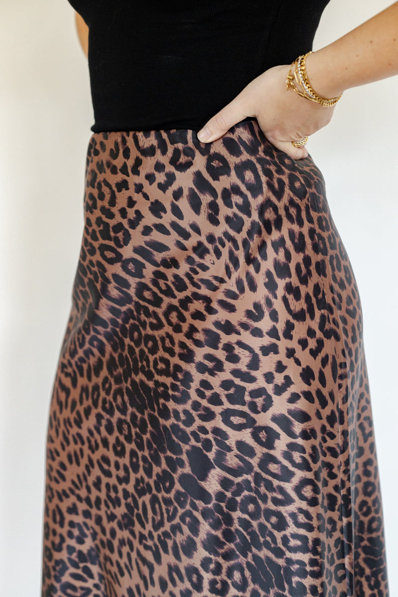 Adira Leopard Maxi Skirt