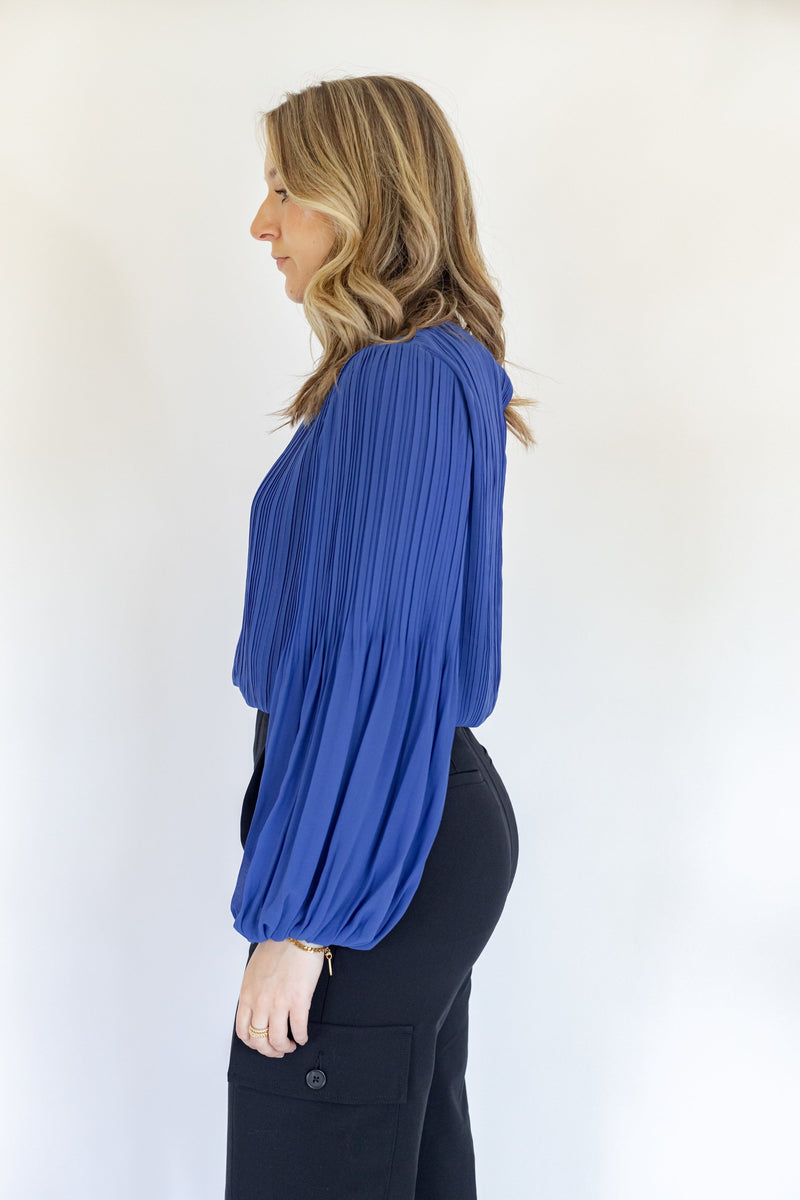 Louise Cobalt Blouse