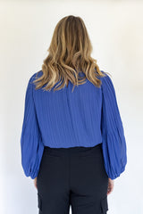 Louise Cobalt Blouse