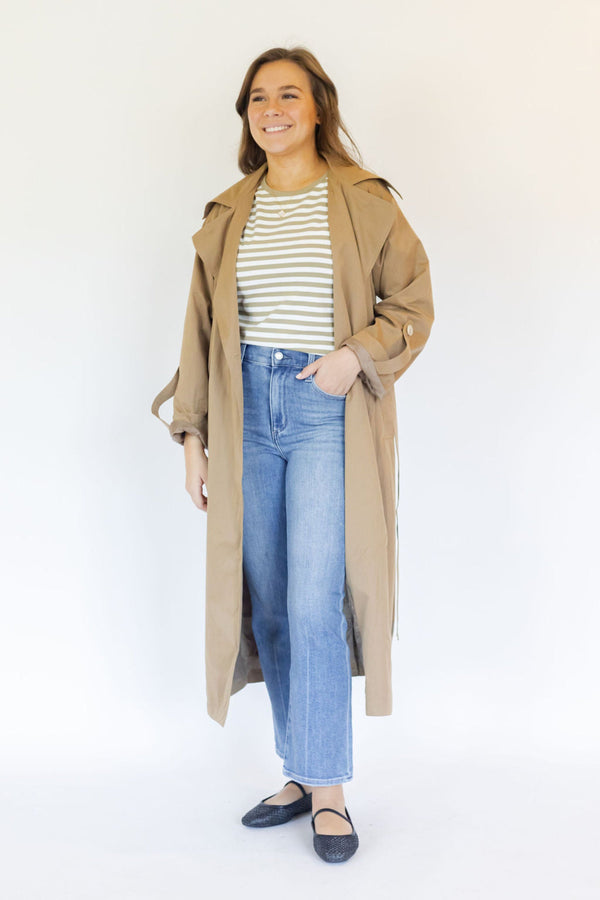 Janie Mid Length Trench Coat