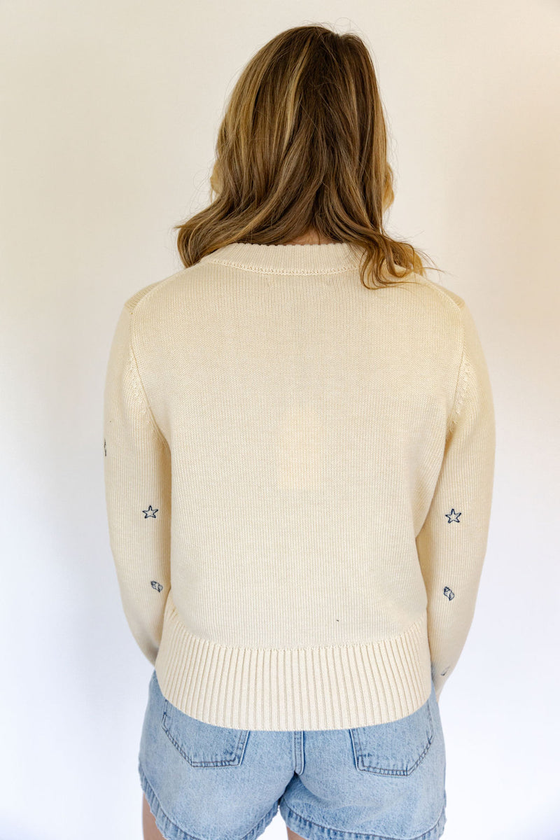 Ellis Shell Embroidered Sweater