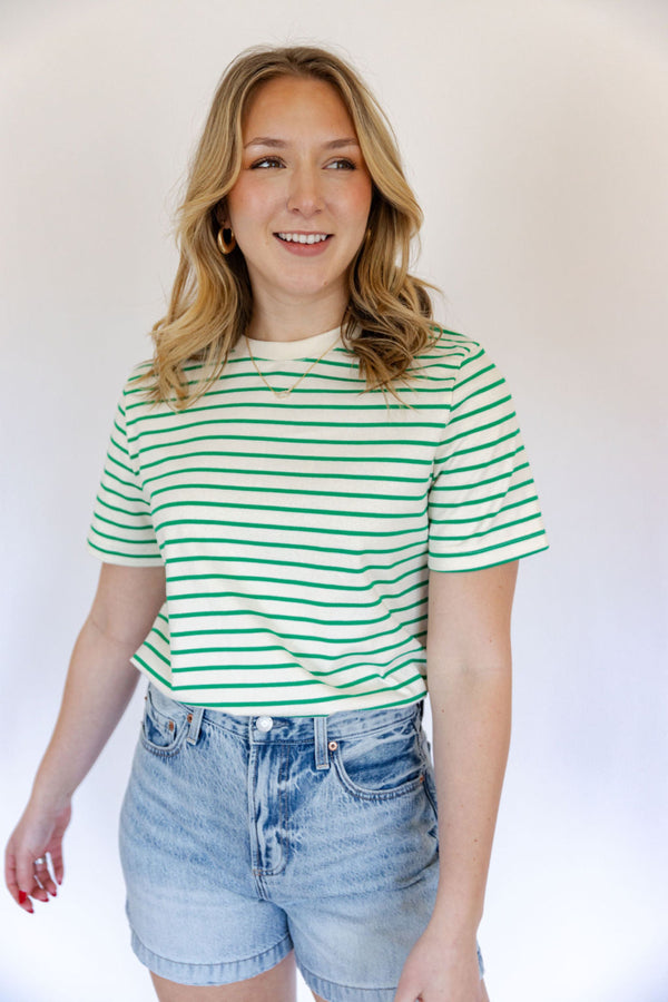 Lucy Green Stripe T-shirt