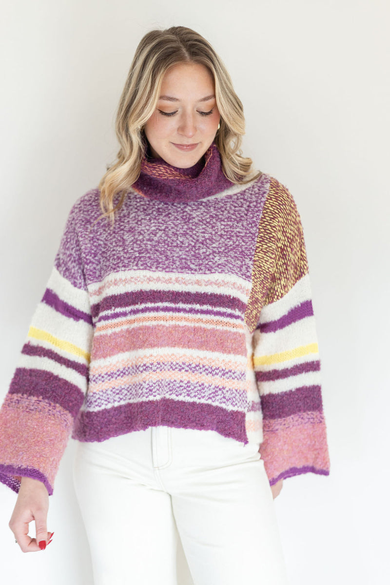 Callie Mulberry Sweater