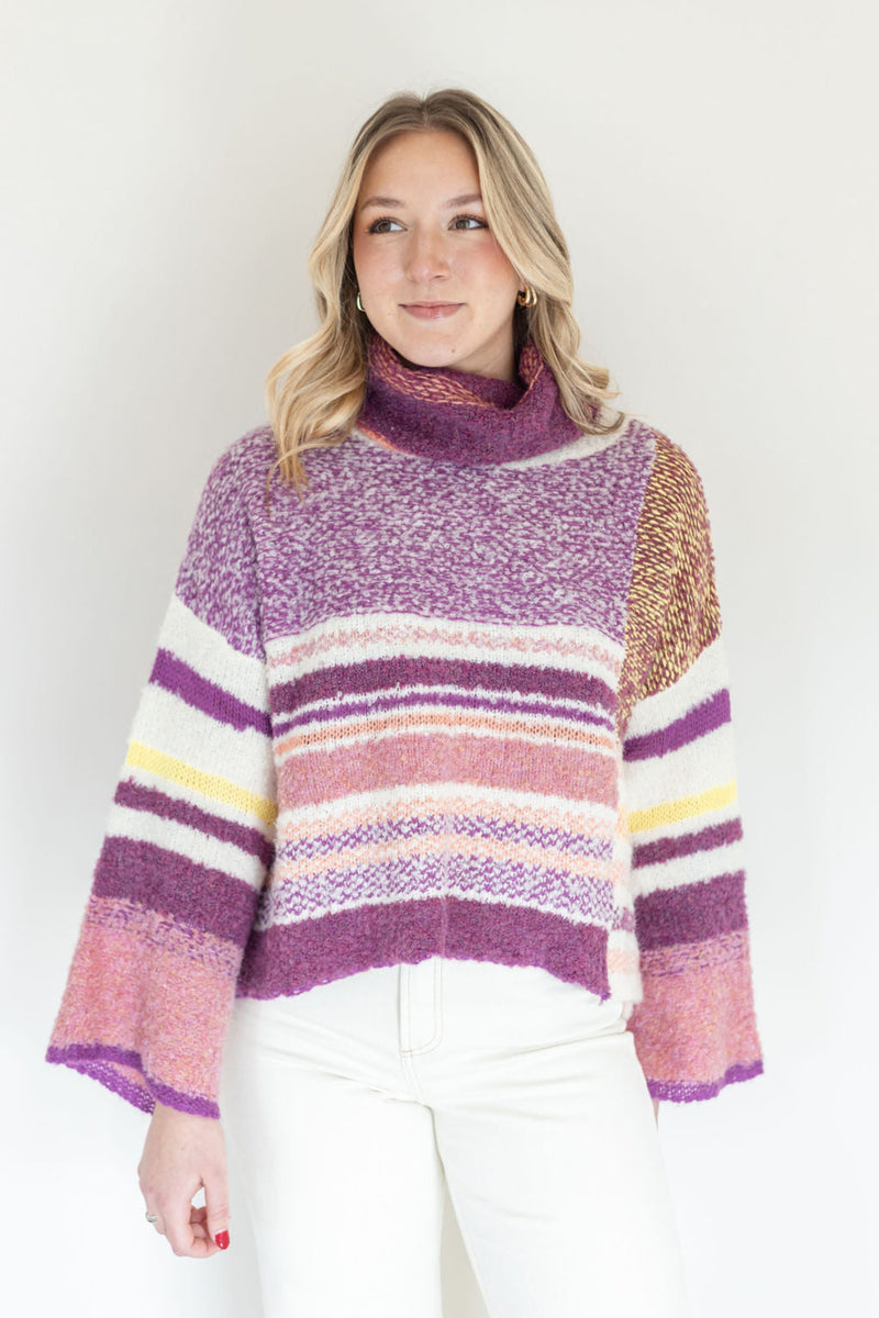 Callie Mulberry Sweater