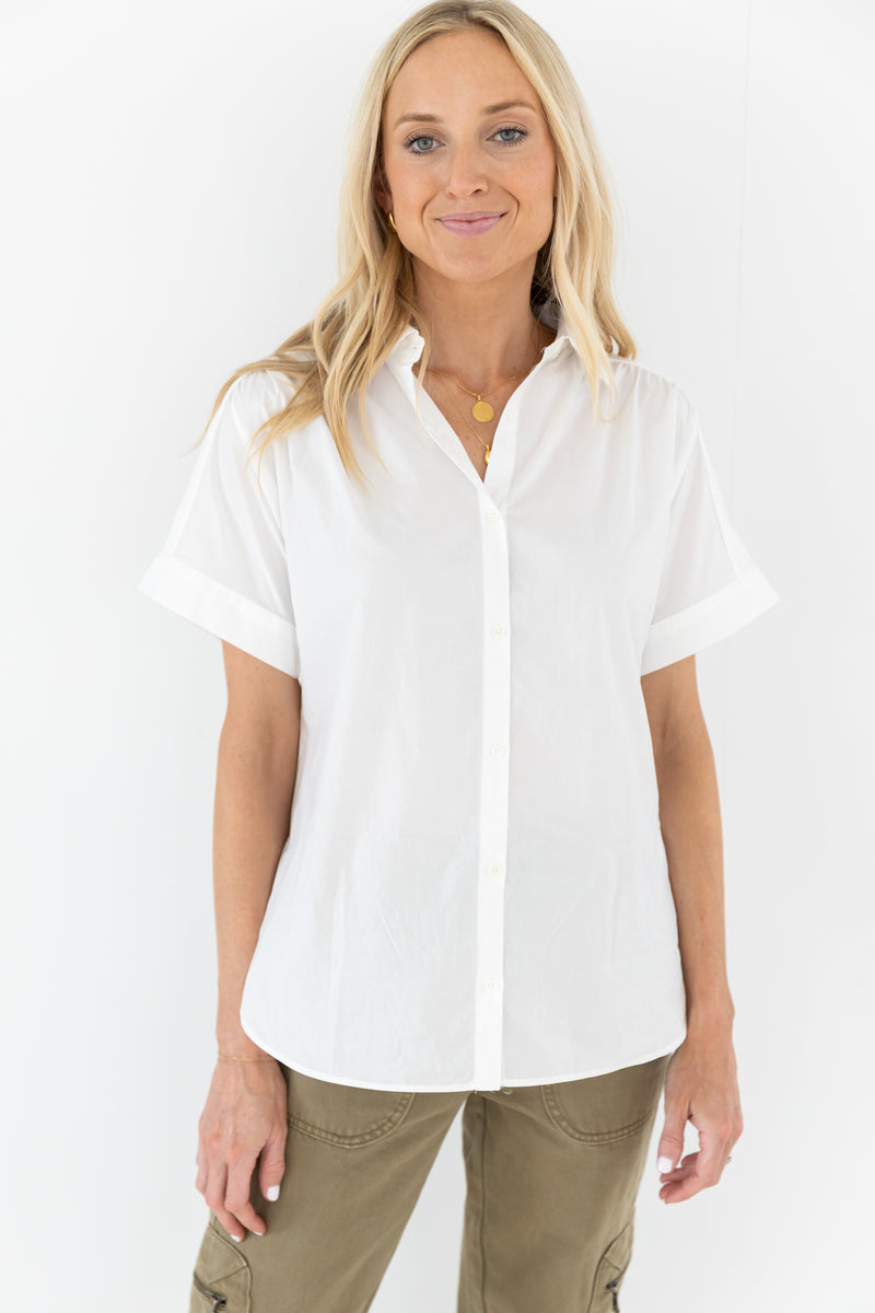 Amy White Short Sleeve Shirt