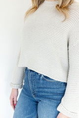 Kelsie Cream Loose Knit Sweater