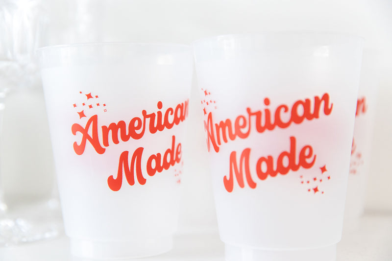 American Made Frosted Cups
