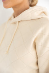 Cadet Cropped Quilted Fleece Hoodie