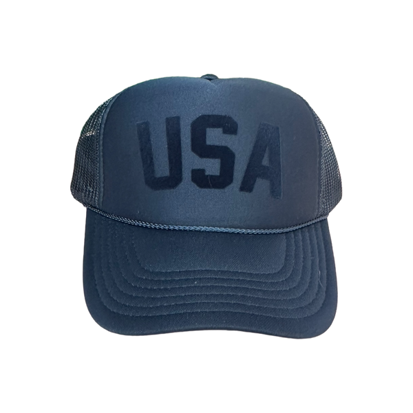 USA Hat Navy on Navy