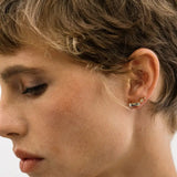 Baguette Stud Earring