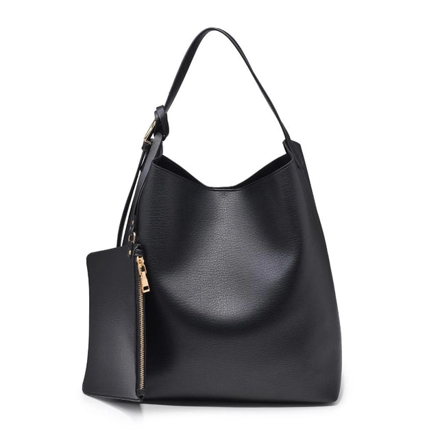 Kristen Black Bucket Bag