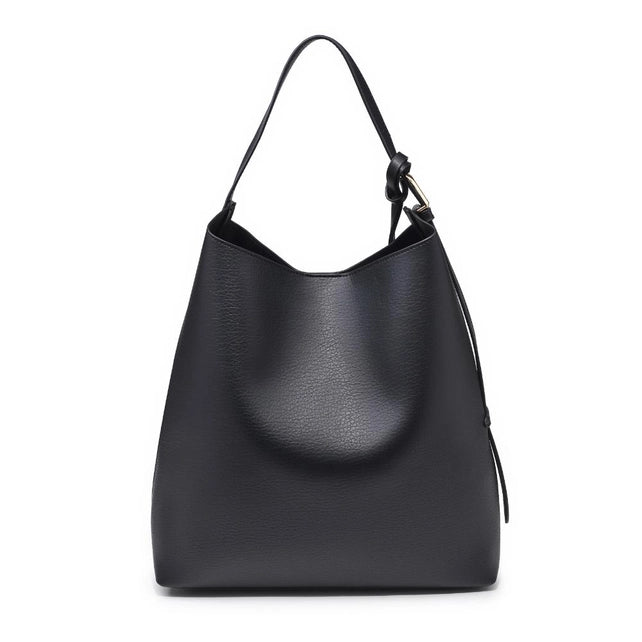 Kristen Black Bucket Bag