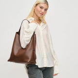 Kristen Brown Bucket Bag