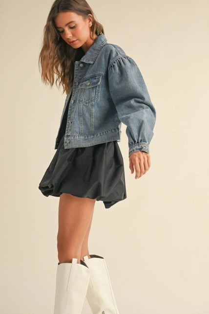 Esther Cropped Denim Jacket