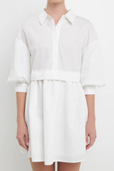 Erica White Shirt Dress