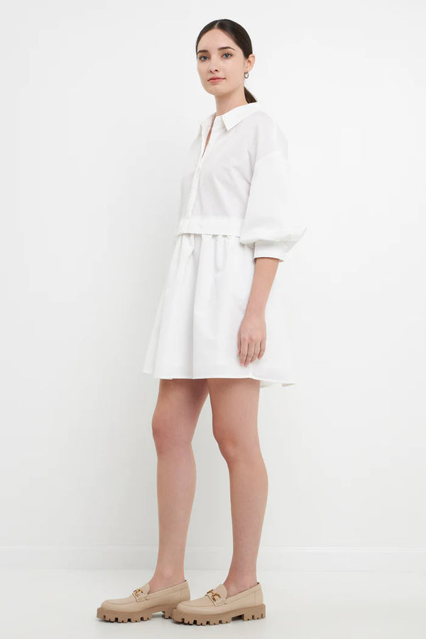 Erica White Shirt Dress