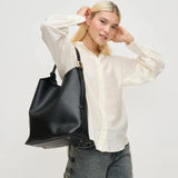 Kristen Black Bucket Bag