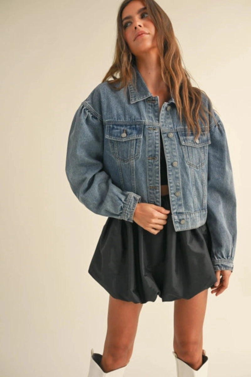 Esther Cropped Denim Jacket