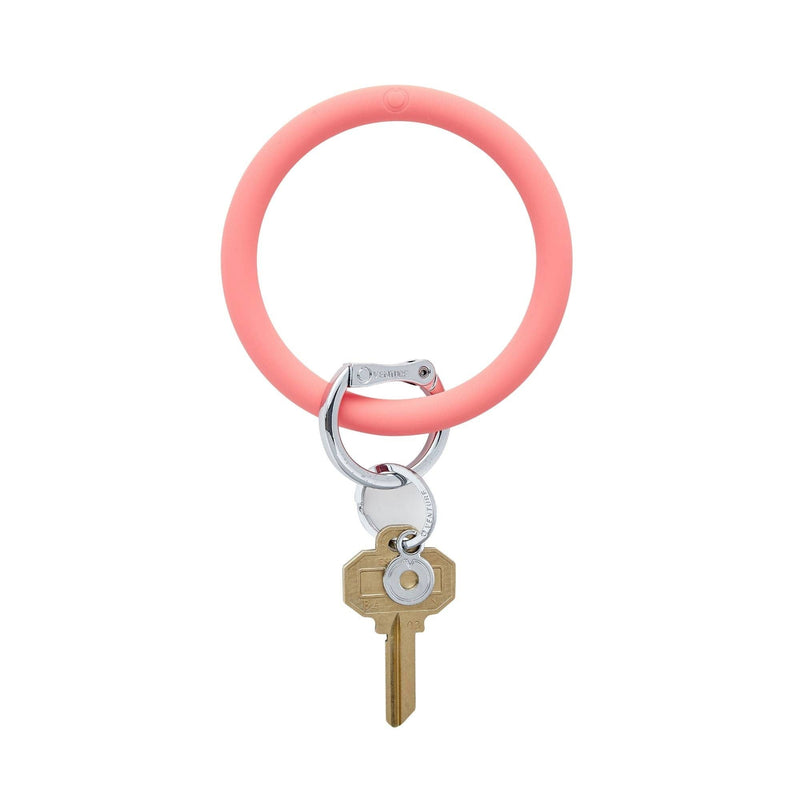Silicone Big O Key Ring in Coral Reef